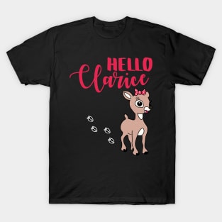 Hello Clarice Funny Christmas Horror Holiday Mashup T-Shirt